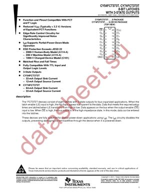 CY74FCT373TSOC datasheet  